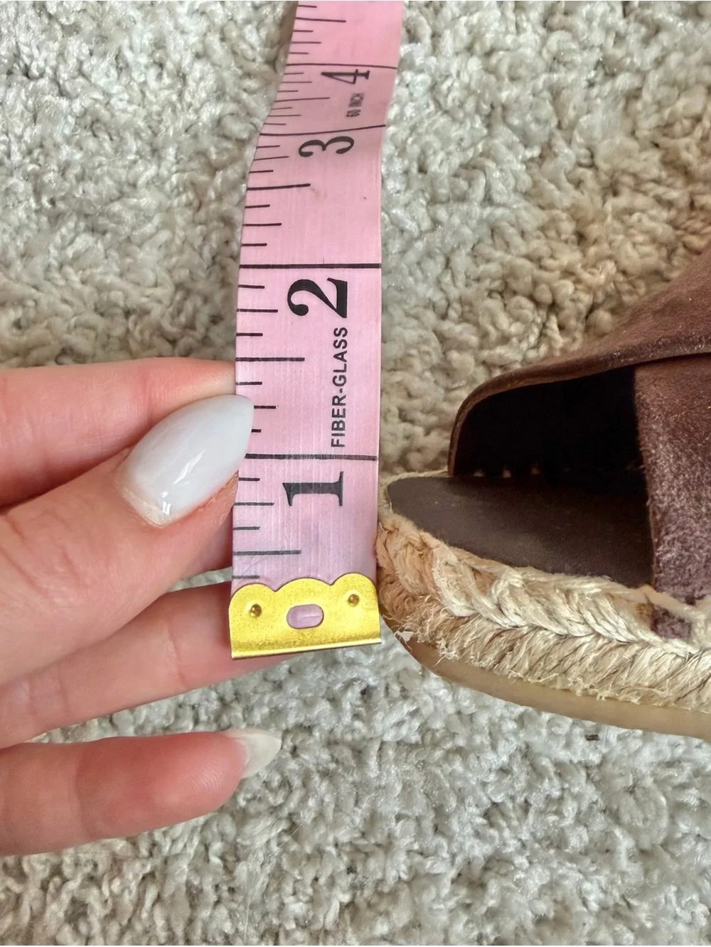 Vince Gaelan Suede Espadrille Wedge Sandal - Size 6M